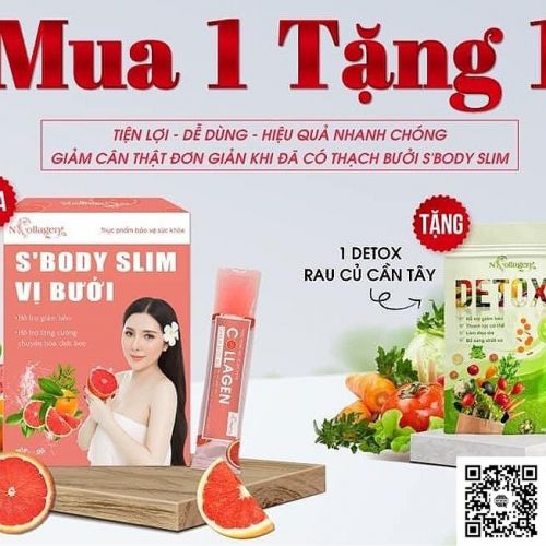 THẠCH BƯỞI HỒNG GIẢM CÂN NCOLLAGEN