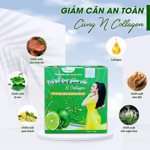 Trà hổ trợ giảm cân Ncollagen 